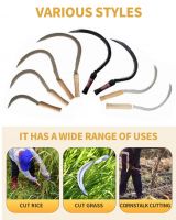 farming weed hand sickle knife garden tool sharp grass cutter harvesting african sickle