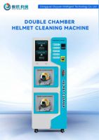 Helmet cleaning vending machine