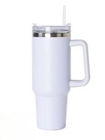 Premium 1200ml Insulated Stainless Steel Travel Mug for Car Use