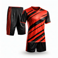 Soccer Jerseys Set Custom Logo Fashion Football Shirts 100% Polyester Comfortable Football Uniform