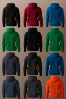 Wholesale Stripe Pullover Hooded Sweatshirt Colorblock Heavyweight Raglan Sleeves Comfortable Long Sleeves Soft Men Hoodies