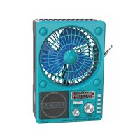 Portable radio with fan