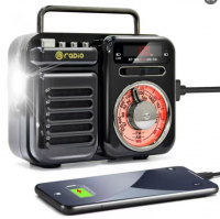 Solar panel hand cranked Multi-function MLK-8323 emergency radio