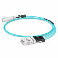 QSFP-4SFP25G-AOC-xx: 100G QSFP28 to 4x25G SFP28 Active Optical Breakout Cable
