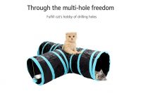 Foldable Polyester Cat Tunnel Tent with Hanging Ball â Wholesale Pet Play Tube From China