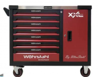 W&Atilde;&para;hrstahl 6/7 JUMBO Rolling Tool Trolley -- Red Edition