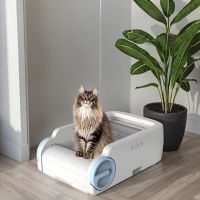 Smart Semi-Enclosed Automatic Self-Cleaning Cat Litter Box Pet Cat Toilet Product &amp;amp; Accessories From China