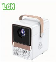 Outdoor Portable Mini Projector 4K with Leather Handle