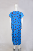 Spot Middle East Cross border Muslim Summer Robe Dress Printed Long Dress Dubai Robe Foreign Trade