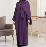 Cross border women's dress Middle East TÃÂ¼rkiye hooded gown dress