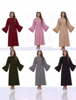 Middle Eastern women's long skirt Islamic clothing long skirt nightgown Dubai Muslim clothing casual clothing elegant women From China