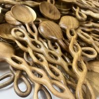 Acacia wood Spoon for Salads - Hand made Eco - Frendly Wooden Utensil From Vietnam