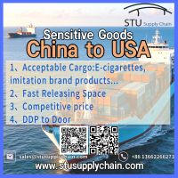 Sensitive Goods (E-cigarettes/Counterfeits) Sea Freight to US DDP(Door-to-Door)
