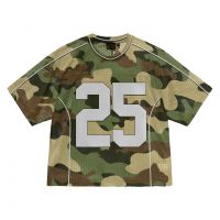 Custom Sublimation V-Neck Mesh Fashion American Football Uniforms Wear Camouflage Polyester Football Jersey For Sports Teams From Pakistan