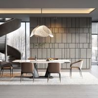 High Quality +Wood frame + Marble top + bedside table + For Hotel, Villas, and Apartment From China