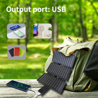 Foldable Monocrystalline High Efficiency 10W 6V Portable Solar Panel USB Charger ETFE Laminated CE Certified for Mobile Phones From China