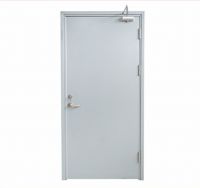 Fire escape door, steel fireproof door, single door, double door From China