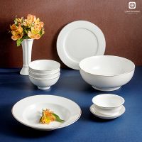 Gold-rimmed dinnerware From Vietnam