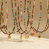 Stainless steel jewelry with natural stones From China