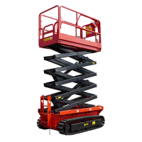 Factory Price 4m 6m 8m 10m 12m Electric All Terrain Scissor Lift Platform Aerial Working Hydraulic Crawler Mobile Scissor Lift From China