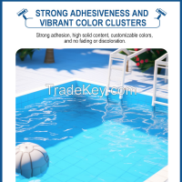 W-2301 Professional Water-based Swimming Pool Paint Wear-resistant Strong Impermeability Eco-friendly Anti-slip Waterproof Paint From China