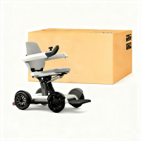 One-click Quick Folding Long Range Portable Lightweight Smart Robot Electric Wheelchair Power Wheelchair Foldable Elderly From China
