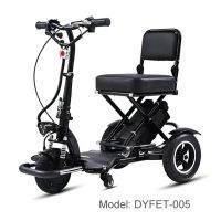 Mobility Handicapped Kick Mini Foldable Long Range Dual Motor Portable Disabled Moped Mobility Scooters Electric From China