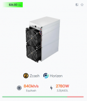 Bitmain Antminer Z15 Pro (840kh/s