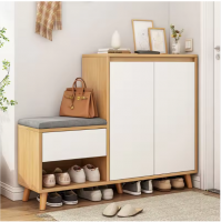 Entryway Bench Shoe Cabinet With Coat