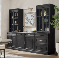 Modern Sideboard Buffet Cabinet With Glass