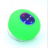 Factory Hot Selling Suction Cup Wireless Speaker Usb Rechargeable Charging Mini Subwoofer Home Bathroom Portable LED Speaker From China