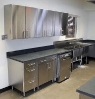 Stainless steel kitchen cabinets are made of high-quality stainless steel, featuring waterproof, moisture-proof, rust-resistant, and easy-to-clean properties. They are widely used in home kitchens, commercial kitchens, apartments, hotels, and catering fac From China