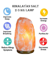 Luxury Himalayan pink salt natural lamp  brings calming decor. From Pakistan
