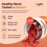 High Potency Biotin Collagen Gummies 500mg Sugar Free Adult Youthful Skin Brightening OEM Formula Certified Health Supplements From China