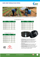 CMR Drip Irrigation Pipe 16mm / 20mm â�� UV Resistant, Clog-Free Emitter, ISO 9261 Certified | Turkey Manufacturer