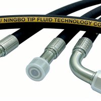 EN 857 2SC-16 Double Layer Steel Wire Braided Smooth Cover High Pressure Flexible Hydraulic Hose