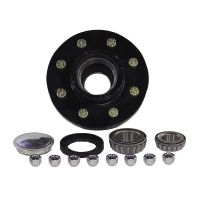 7000 lb, 8-Hole | Travel Trailer, Flatbed Trailer, Camper Trailer Specific Chassis Wheel Hub, Straight Rear Axle Assembly, Spindle, Hub End