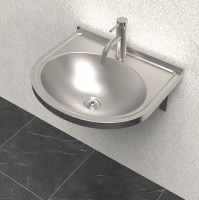 304 stainless steel washbasin, simple small-sized bathroom sink, wall mounted washbasin