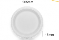 Disposable Corn Starch Biodegradable Plate Food