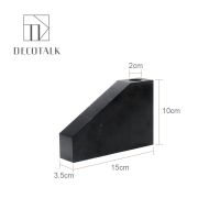 Modern Minimalist Marble Vase, Geometric Asymmetrical