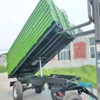 Heavy Duty Farm Tractor 4x4 Hydraulic Dump Trailer Gear Motor 3 Ton Self-Dumping High Safety Level Buy Now Stock Fast Delivery
