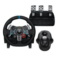 G29 Driving Force Racing Wheel and Floor Pedals, Real Leather + G Driving Force Shifter