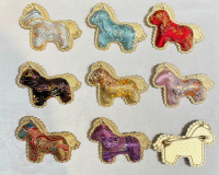 Song Brocade Pony Brooch