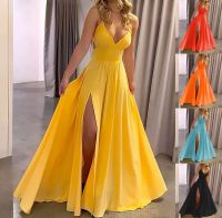 Women's V-Neck Backless
