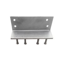 Pre embedded T-steel high railway bridge pre embedded parts welding T-plate T-channel steel zinc infiltration T-steel zinc infiltration treatment