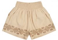 Premium 100% Cotton Ladies Beige Shorts