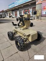 4x4 Lightweight Reconnaissance &amp;amp; Combat UGV Tactical Security Robot