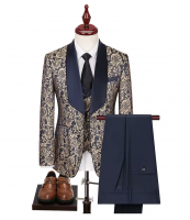 Luxury Jacquard TR Printed Tuxedo One
