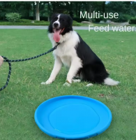Eco-Friendly Interactive Pet Toy Silicone Dog Biteflying Disc Resistant Floating Training Throwing Toy