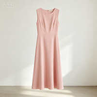 Women Summer Floral Print Chiffon Midi